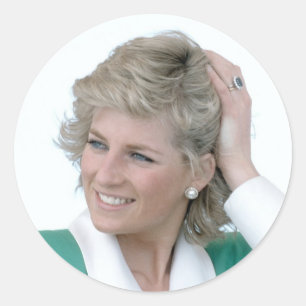 Princess Diana Australia 1988 Classic Round Sticker