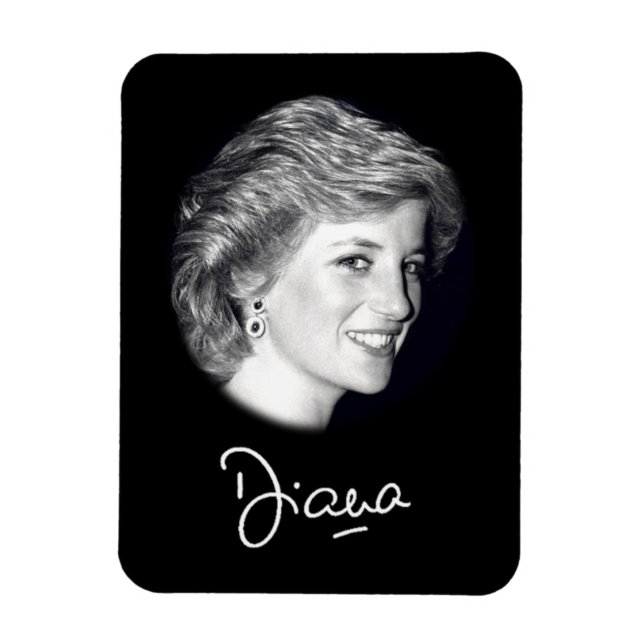 Princess Diana autograph Magnet (Vertical)