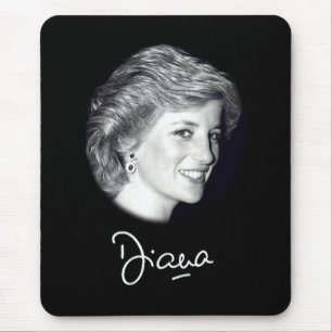 Princess Diana autograph Mouse Pad