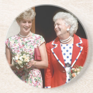 Princess Diana-Barbara Bush Coaster