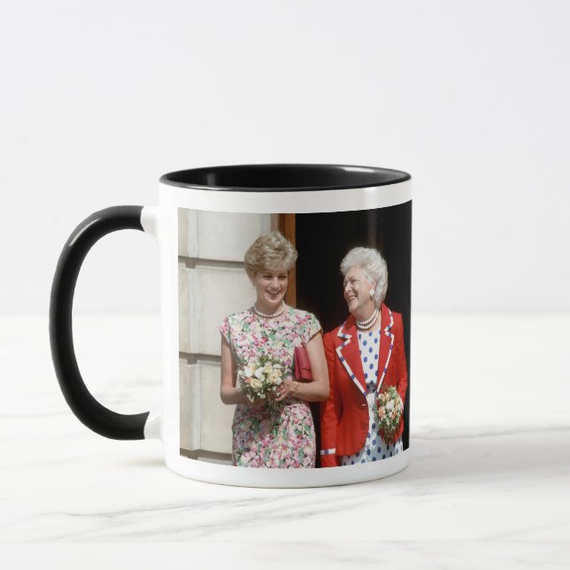 Princess Diana-Barbara Bush Mug (Left)