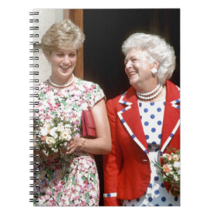 Princess Diana-Barbara Bush Spiral Notebook