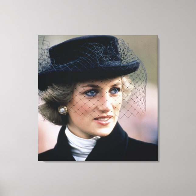 Princess Diana France 1988 Canvas Print (Front)