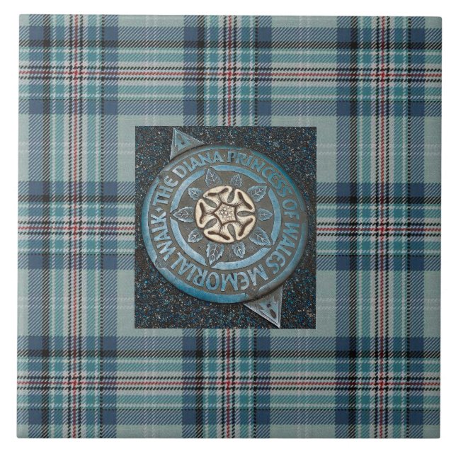 Princess Diana Memorial Tartan Tile (Front)