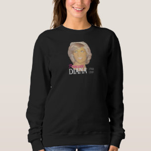 Princess Diana Portrait Painting Love Tribute Pict Sweatshirt