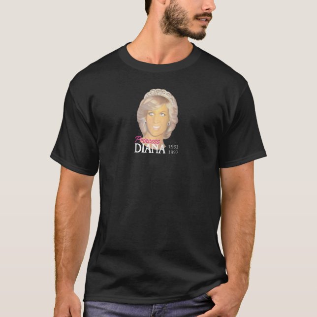 Princess Diana Portrait Painting Love Tribute Pict T-Shirt (Front)