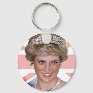 Princess Diana Union Jack Key Ring