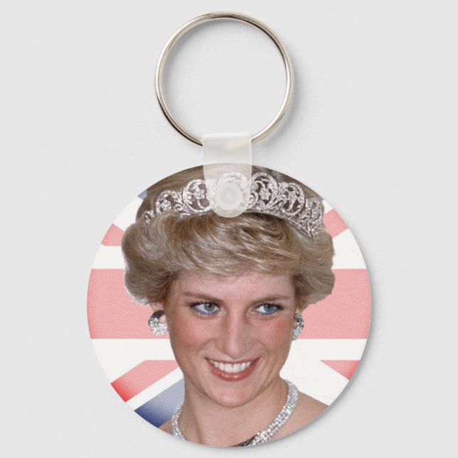 Princess Diana Union Jack Key Ring (Front)