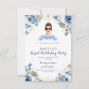 Princess Diaries 30th Birthday milenial Invitation