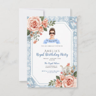 Princess Diaries 30th Birthday milenial Invitation