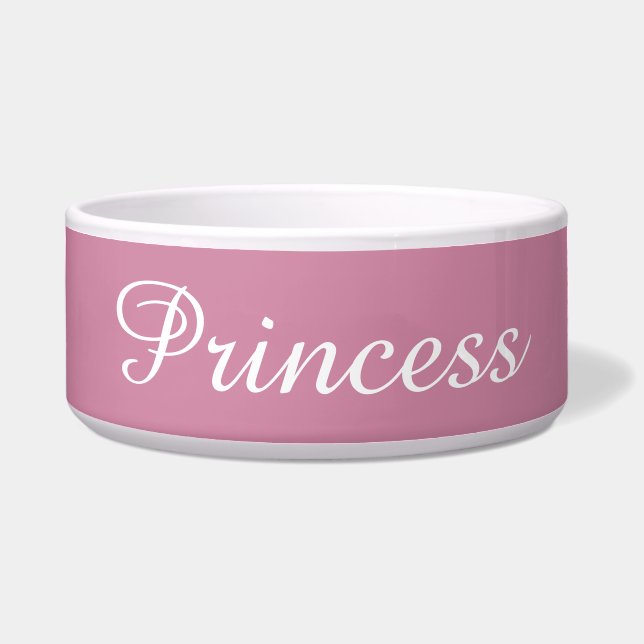 Princess Dog Bowl (Front)