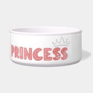 Princess dog/cat food bowl