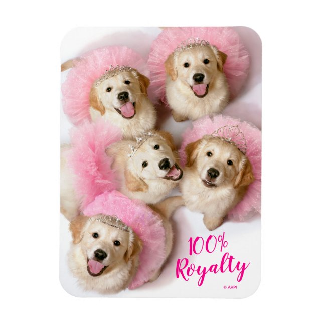Princess Dogs in Tiaras Magnet (Vertical)