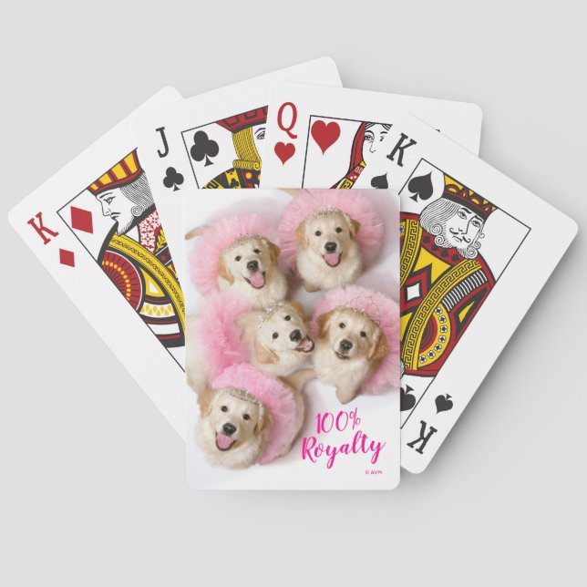 Princess Dogs in Tiaras Playing Cards (Back)