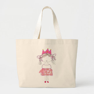Princess Doll Large Tote Bag