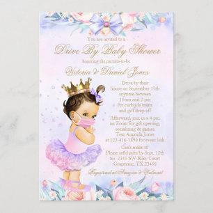 Princess Drive By Baby Shower Invitation