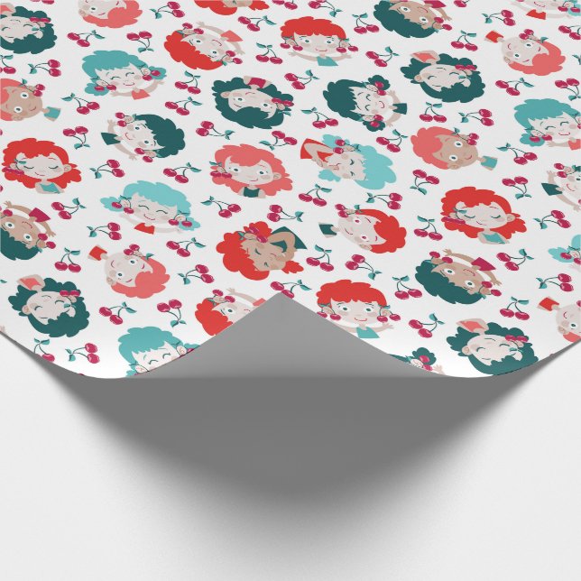Princess earrings wrapping paper (Corner)