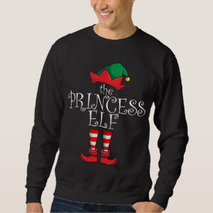 Princess Elf Matching Family Christmas Pajama Prin Sweatshirt