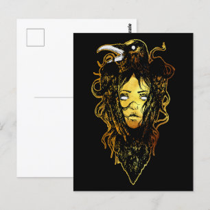 Princess Embraced by a Crow Postcard