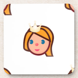 princess emoji coaster