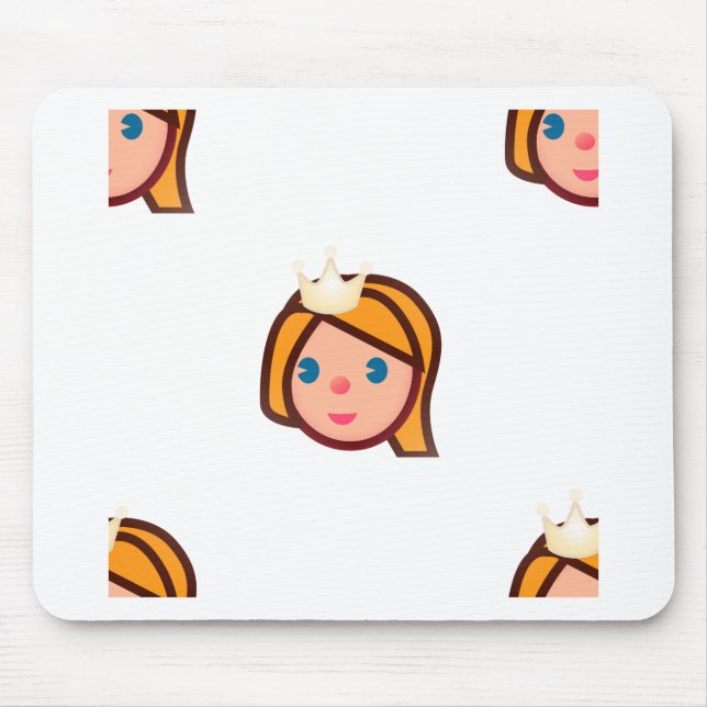 princess emoji mouse pad (Front)