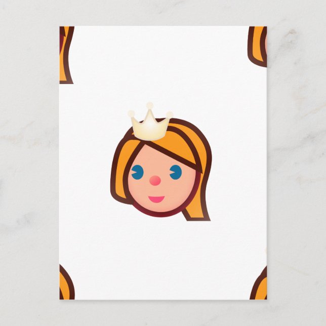 princess emoji postcard (Front)