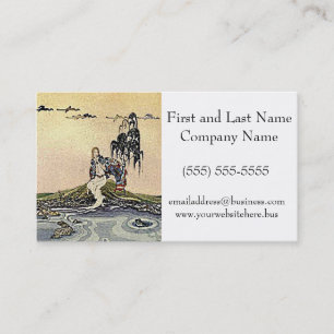 Princess Fairy by the River Illustration Business Card