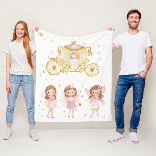 Princess Fairy Carriage Baby Blanket
