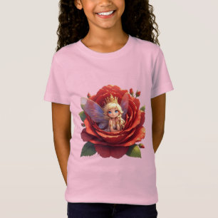🌹 Princess Fairy Graphic Tee For Kids Girls 🧚