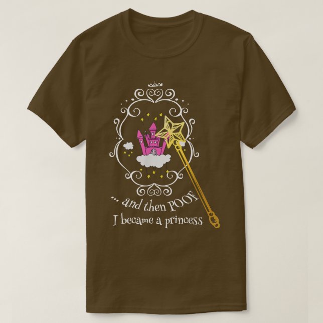 Princess Fairy Story Wand Poof  T-Shirt (Design Front)