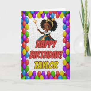 Princess Fairytale Royal Pretty Greeting Birthday Card