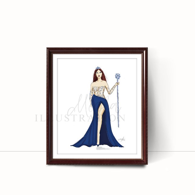 Princess, fashion sketch, poster (Creator Uploaded)