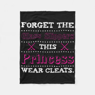 Princess Field Hockey Gift Field Hockey Player Gif Fleece Blanket