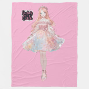 Princess Fleece Blanket   Cosy Fairytale Throw   E