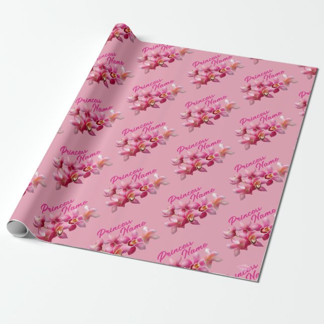 Princess Flower Wrapping Paper HAMbyWG (Unrolled)
