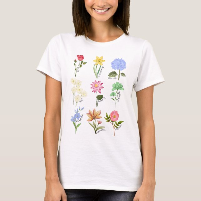 Princess Flowers T-Shirt (Front)