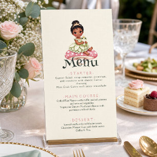 Princess Frog Baby Shower  Menu