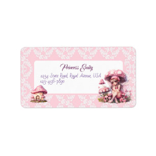 Princess Girl Address Label
