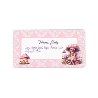 Princess Girl Address Label