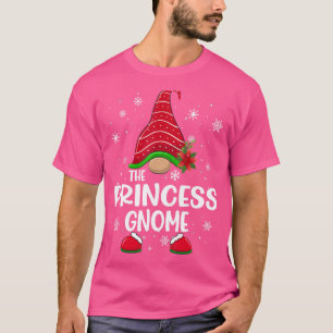 Princess Gnome Buffalo Plaid Matching Family Chris T-Shirt