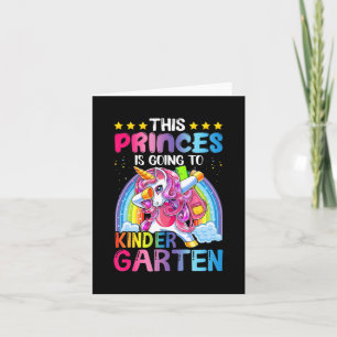 Princess Going To Kindergarten Gift Back to School Card