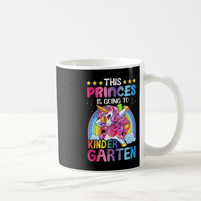 Princess Going To Kindergarten Gift Back to School Coffee Mug (Right)