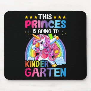Princess Going To Kindergarten Gift Back to School Mouse Pad