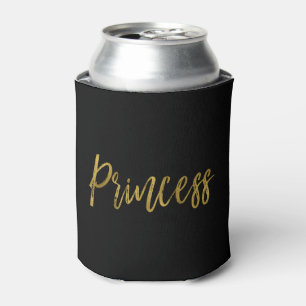 Princess Gold Foil Birthday Can Cooler