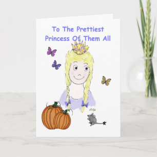 Princess greeting card