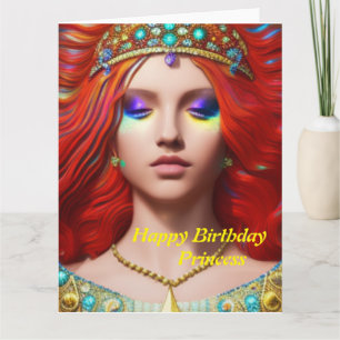 Princess Happy Birthday Card