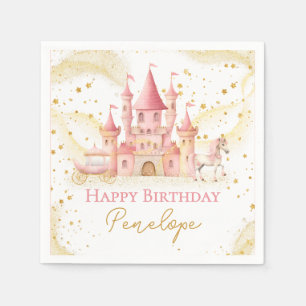 Princess Happy Birthday Paper Napkin
