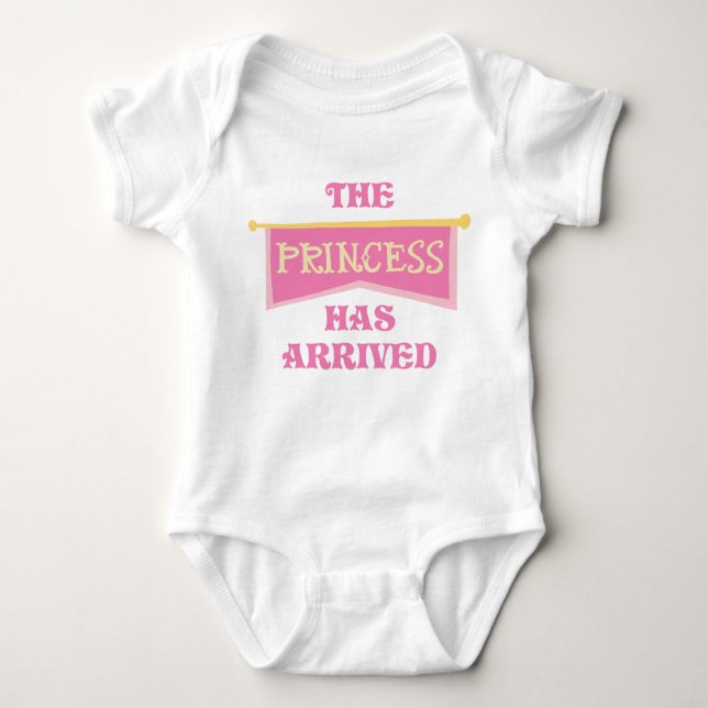 PRINCESS HAS ARRIVED BABY BODYSUIT (Front)
