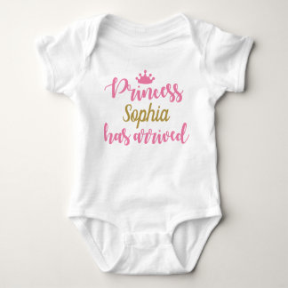 Princess has arrived, baby girl take home baby bodysuit
