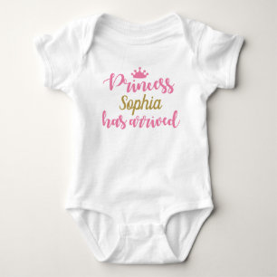 Princess has arrived, baby girl take home bodysuit